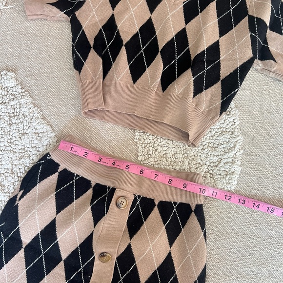 Goodnight Macaroon Argyle Patterned Set - Picture 6 of 8